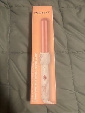 White Marble 32mm Curling Wand - Pink Barrel